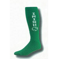 Solid Color Baseball Tube Socks w/ Knit-in Design (10-13 Large)